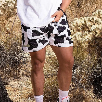 Mens Motorcycle Shorts Sports Fitness Casual Quick Dry Gym Breathable Mesh Beach Swim Basketball Short Pants Man Athletic Surf