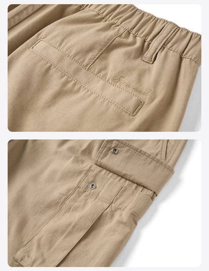 2026 Summer New Oversize 215gsm Tencel Lyocell Blend Fabric Cargo Shorts Men Fashion Outdoor Wear