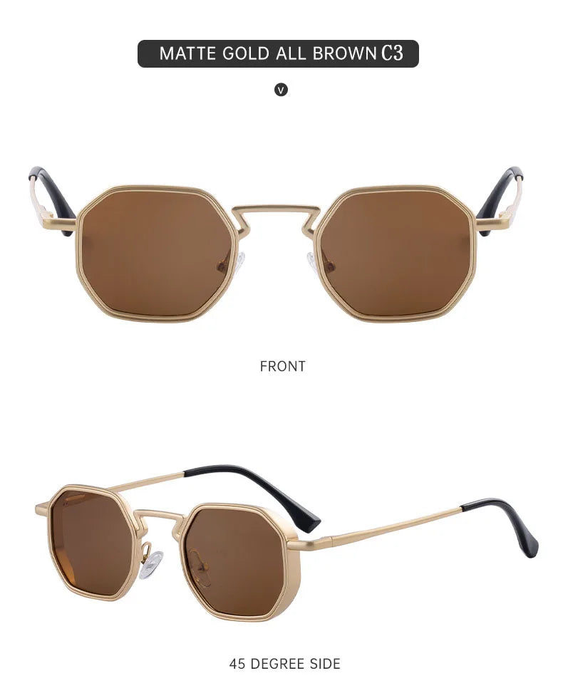 Vintage Steampunk Sunglasses Women 2025 Luxury Retro Punk Sunglass Men Fashion Glasses Gafas De Sol Hombre Lunette Soleil Femme