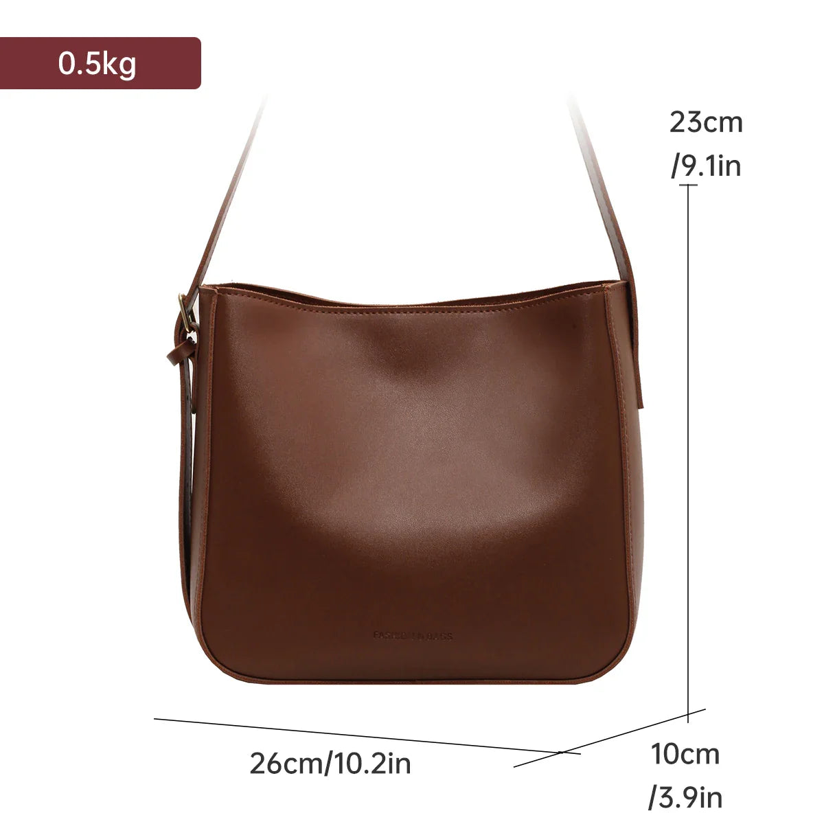 Super Popular Spring and Summer Commuter Bucket Bag for Women 2026 New Style Pu Leather Women's Bag with a High-End Feel, Large Capacity, Single Shoulder Crossbody Bag for Work