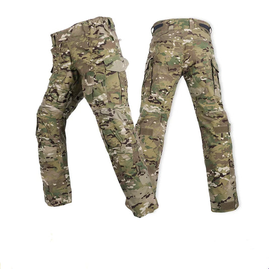 Men Combat Pants With Knee Pads Tactical Cargo Sport Trousers Camouflage Multicam Trekking Hunting Clothes( Not knee pads)