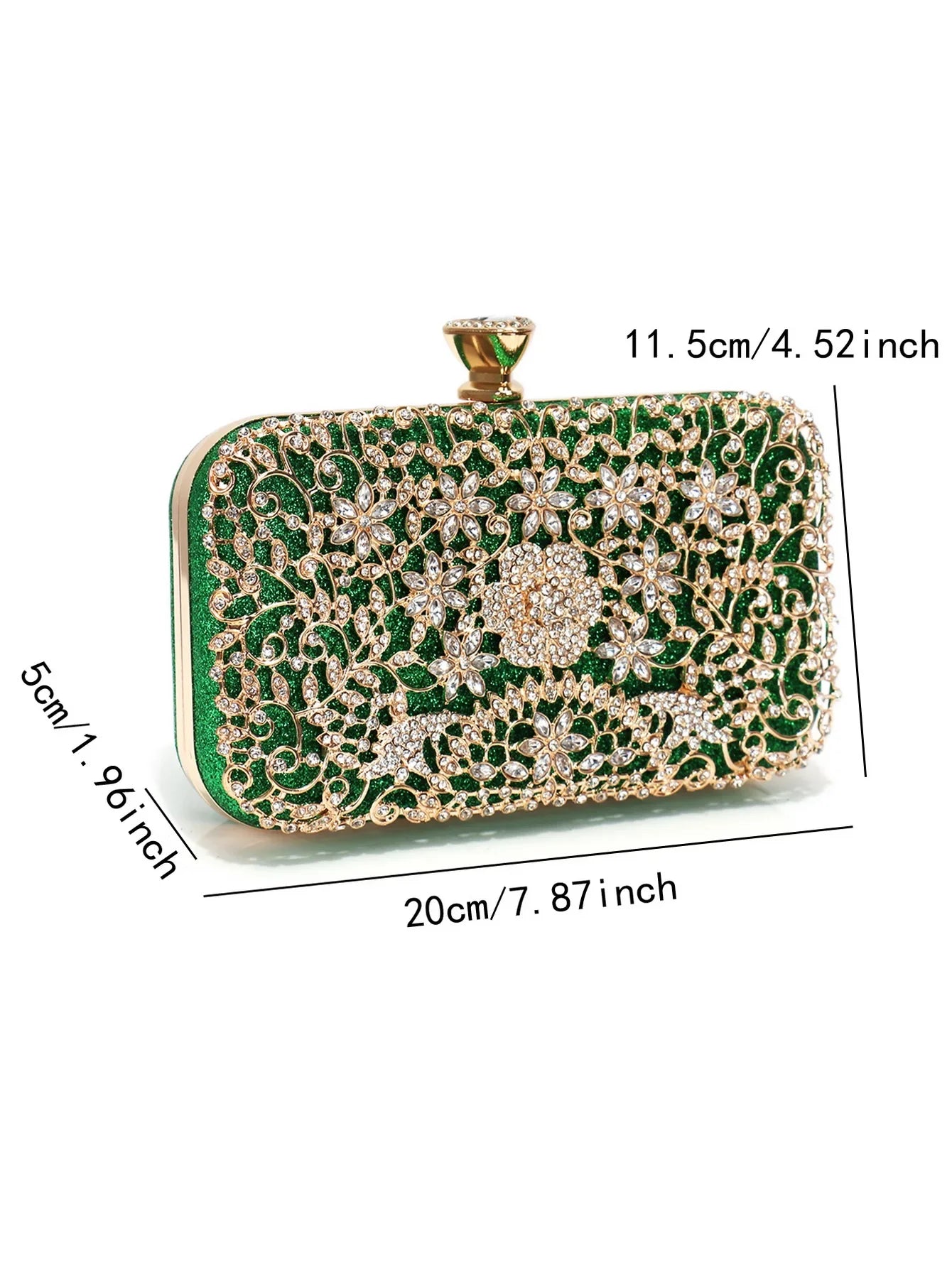 Hollow Out Style Diamonds Clutch Luxury Metal Rhinestones Evening Bags Flap Party Wedding Handbags Purse