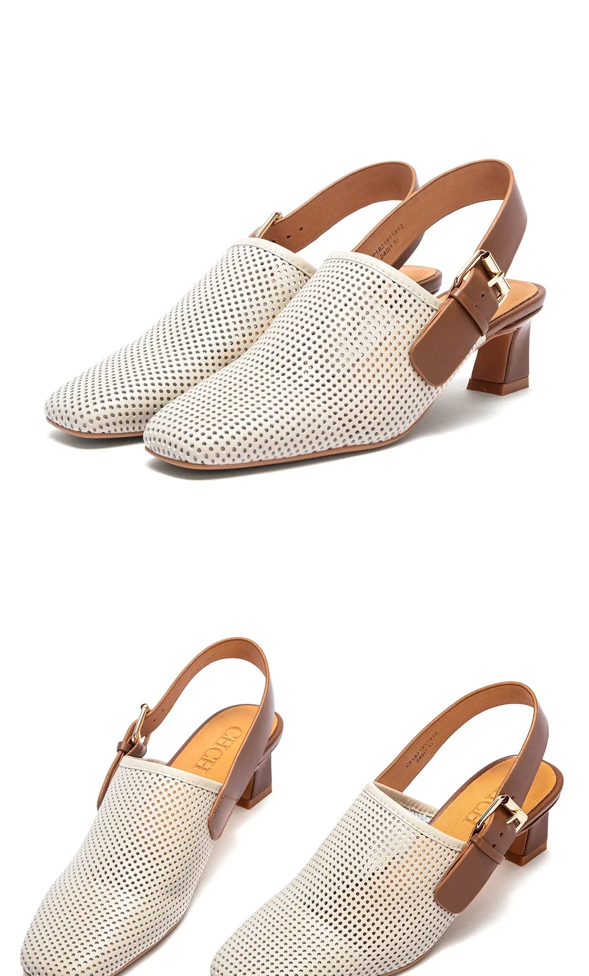 Sandals Women's High Heels Summer Cow Leather Comfortable Sandals Business girls