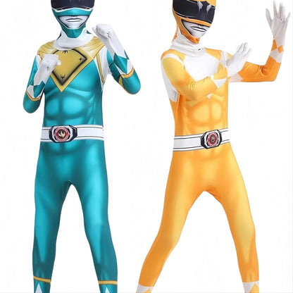 Power Morpher Superhero Samurai Sentai Shinkenger Rangers Cosplay Fantasia Halloween Carnival Costume Mask Suit For Kids Boy