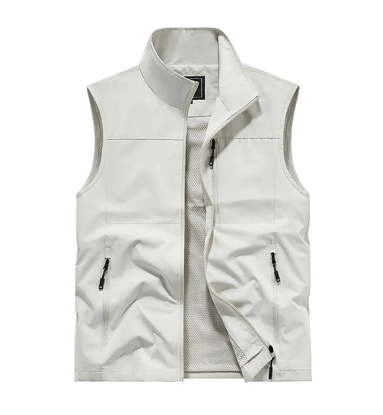 2024 Outdoor Casual Vest For Men Large Pocket Fashion Coat High Quality Design Hot Street Wear Vest For Men