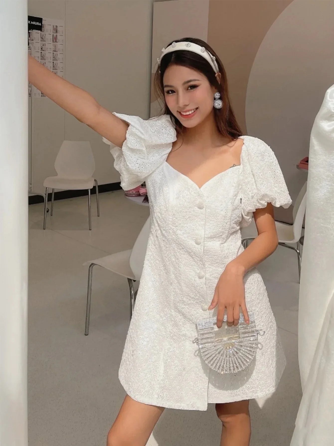 Women's Half-Moon Evening Bag Luxury Designer Rhinestone clutch bag Fan Shape Golden Party Bag Mini Sparkling Wedding Purse