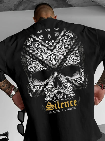 Personalized Dark Letter Print 100% Cotton Men Woment T-shirt Summer Autumn Daily Outdoor Sports Party Casual Loose Short Sleeve