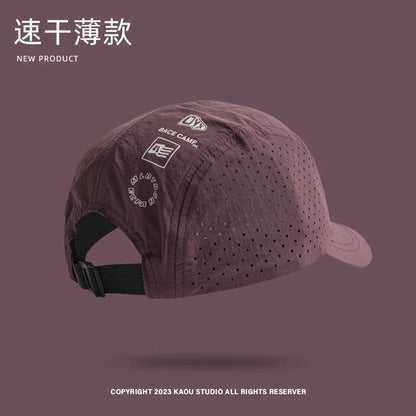 Summer 5 Panel Baseball Caps  For Men And Women Outdoor Camping Cap  Sun Protection Quick-Drying Running Hat Breathable Golf Hat