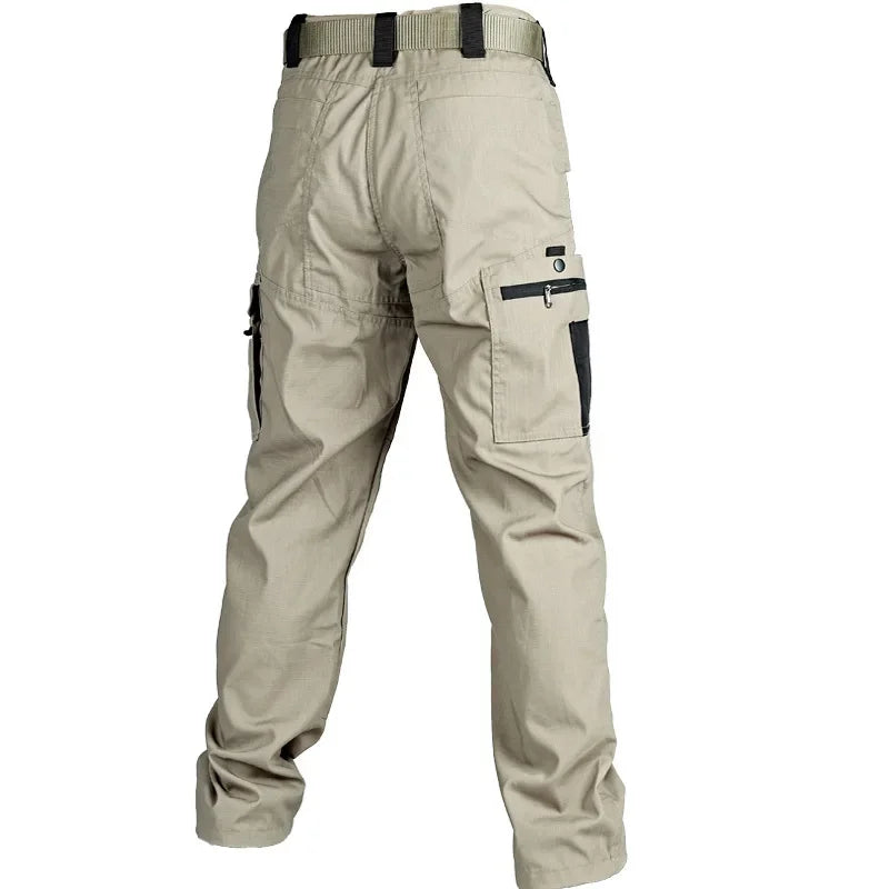 Multi-Pocket Men's Tactical Casual Pants Cargo Pants Outdoor Hiking Trousers Wear-Resistant Training Overalls