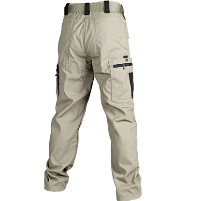 Multi-Pocket Men's Tactical Casual Pants Cargo Pants Outdoor Hiking Trousers Wear-Resistant Training Overalls