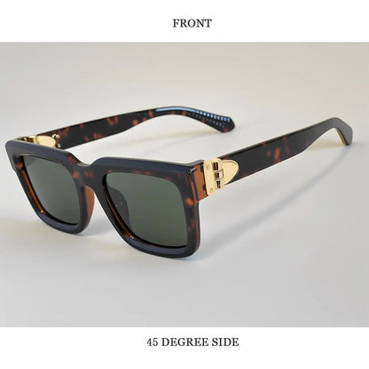 Blue Square Sunglass Men Luxury 2026 Sunglasses Women Trendy Woman Vintage Designer Fashion Glasses Gafas De Sol Hombre Lunette