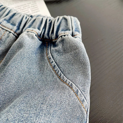 New Summer Fashion Baby Boys Clothes Suit Children Flip Pocket T-shirt Denim Shorts 2Pcs/Set Toddler Clothing Kids Tracksuits