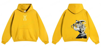 Demon Slayer: Kimetsu no Yaiba Men Hoodie Sweatshirt Tengen Uzui Anime Spring Autumn Boy Long-sleeved Parent-child Outfit