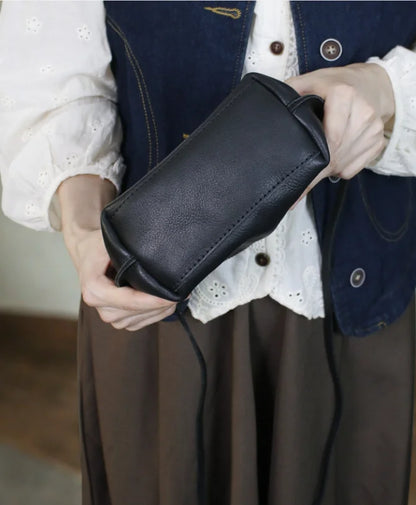 Soft Genuine Leather Women Messenger Bag Female Real Leather Crossbody Shoulder Bags Small Handbag Retro Phone Bag for Girls