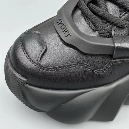 Men's Boots High Top  New Trend Wear-resistant Synthetic Leather Boots Casual Lace Up Height Increasing Fashion Boots 2025
