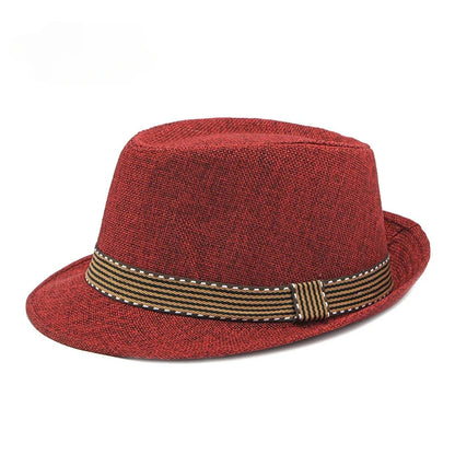 Middle-aged and Elderly MenHats Retro Jazz Hats Fashion Beach Hats Sun Visor Hat Women in Summer.