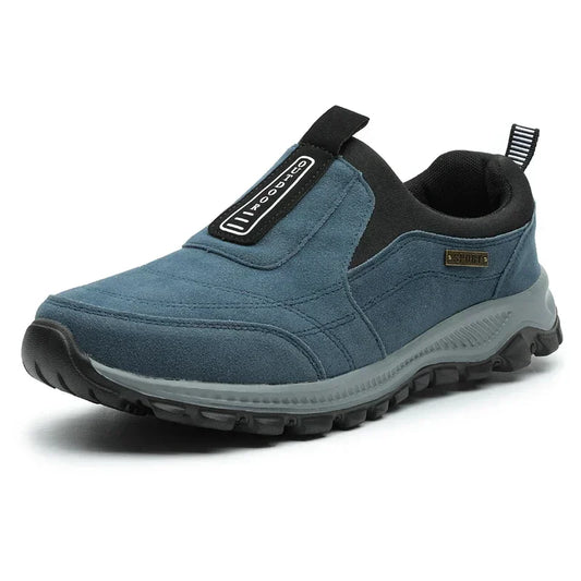 Outdoor Hiking Shoes Men Sneakers Slip on Casual Men Shoes Breathable Suede Leather Shoe Anti-skid Walking Shoes Footwear