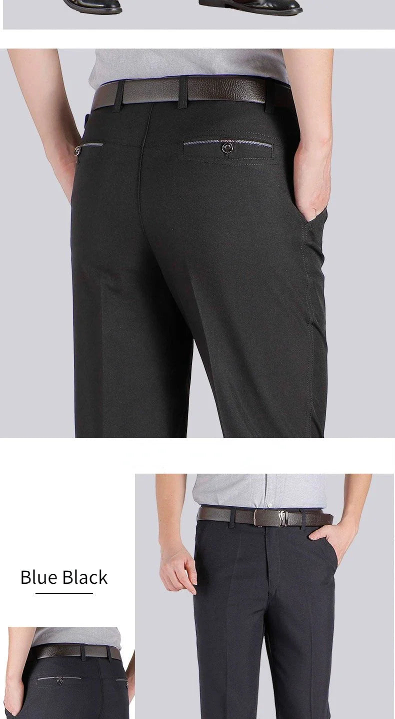 High Quality Men's Suit Pants Classic Summer Spring Pants High Waist Autumn Trousers Business Casual Pant Dropshipping Gozbkf
