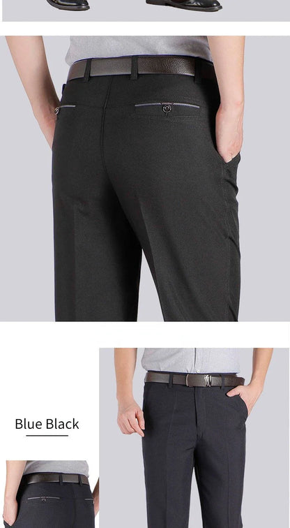 High Quality Men's Suit Pants Classic Summer Spring Pants High Waist Autumn Trousers Business Casual Pant Dropshipping Gozbkf