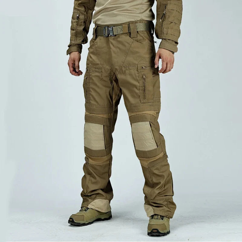 Waterproof Cargo Pant Man Tactical Pants Military Training Combat Trousers Multi Pockets Wear-Resistant Men Pants Outdoor Hiking