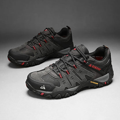 Men's Hiking Shoes Suede Leather Outdoor Shoes Wear-resistant Men Trekking Walking Hunting Tactical Sneakers