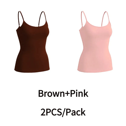 High Quality Women Seamless Cami Single Layer Adjustable Straps Scoop Neck Comfort Body Control Shaping Tank Top
