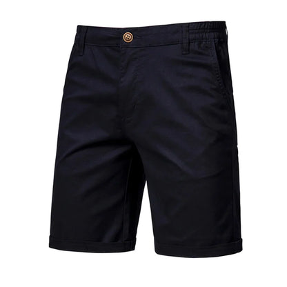 Summer 100% Cotton Solid Shorts Men High Quality Casual Business Social Elastic Waist Men Shorts 10 Colors Beach Shorts
