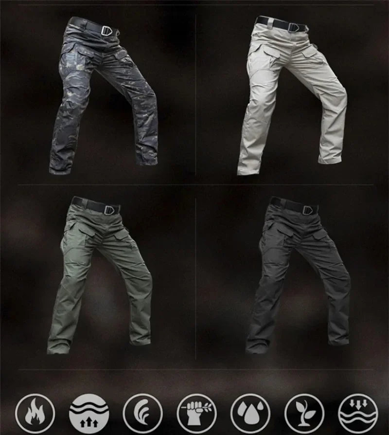 Tactical Pants Camouflage Men Waterproof Combat Joggers Male Multi-pocket SWAT Cargo Stretch Work Trousers Hombre Size S-2XL