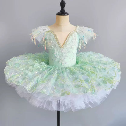Summer Girl Dress Tutu Stage Ballet Leotards Party Girls Dresses Ballerine Dance Costumes Kids Clothes Princess Outfit Vestidos