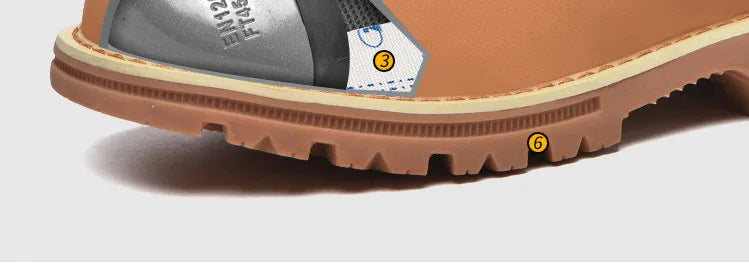 work shoes for men waterproof safety shoes man anti spark leather boots man anti puncture anti slip welder shoe black work shoes