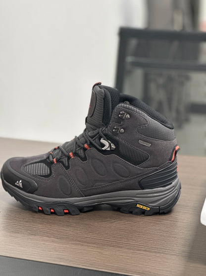 High-Top Men Hiking Boot Winter Outdoor Shoes Lace-Up Non-slip Outdoor Sports Casual Trekking Boots Man Waterproof Suede