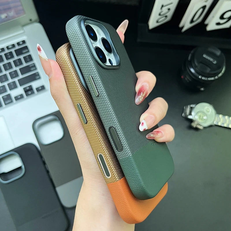 Original Technology Woven with Camera Control Button Magnetic Case for IPhone 17 16 15 14 13 Pro Max Air Wireless Charge Cover
