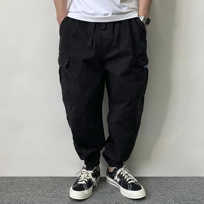 High Quality Cotton Cargo Pants For Men Japanese Streetwear Plus Size Tactical Pants Harajuku Casual Joggers Fashion Trousers