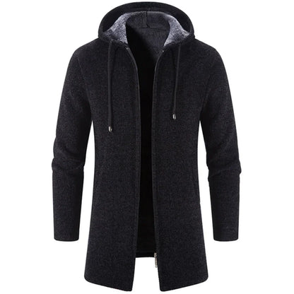 Autumn And Winter Cashmere Men's Cardigan Chenille Outer Sweater Coat Windbreaker Solid Color Fashion Clothing