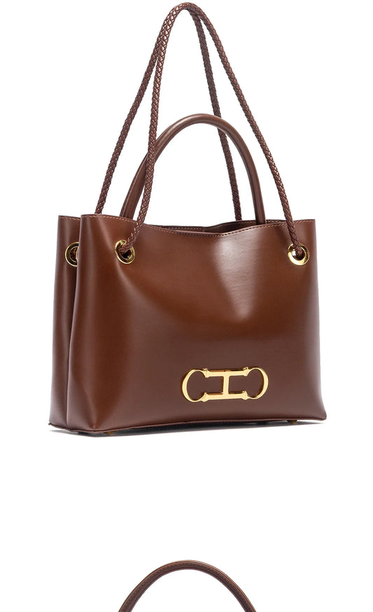 Women's handbag 2026 autumn new black minimalist tote bag dual-use commuting women's bag