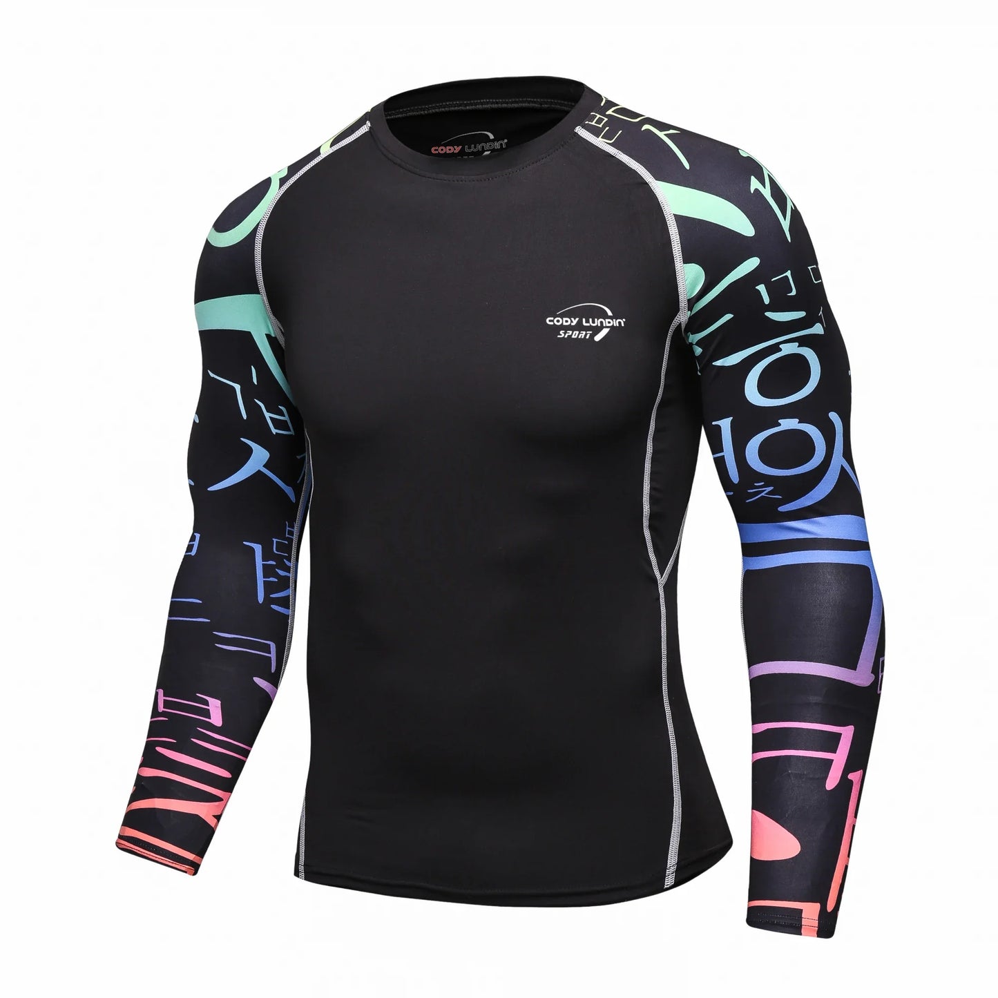 Cody Lundin Men Long Sleeve Compression Athletic Workout Shirt Water Sports UPF 50+ Rash Guard High Quality Jiu Jitsu Gi BJJ Top