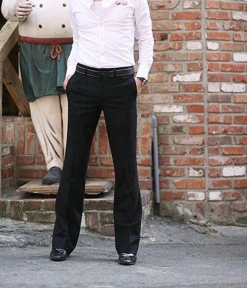 Brown Plus Big Size Male Suit Trousers Straight Men's Summer Pants Up Elegant 2025 Korean Style Clothes Classic Reviews Many
