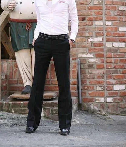 Brown Plus Big Size Male Suit Trousers Straight Men's Summer Pants Up Elegant 2025 Korean Style Clothes Classic Reviews Many