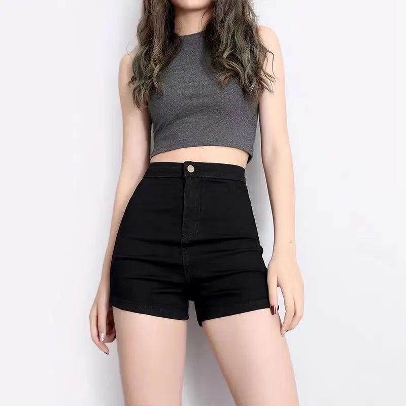 2024 New Running Shorts High Waist Denim Shorts Women Summer Korean Fashion Loose Jeans Sexy Wide-leg Pants Stylish Denim Short