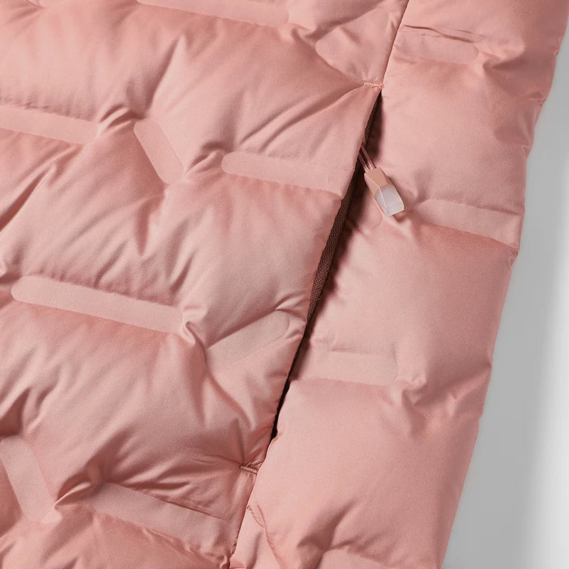 Winter Warm Down Jacket Women Hiking Camping Climbing Trekking Graphene Lining Coat Duck Down Lightweight Padding Jackets