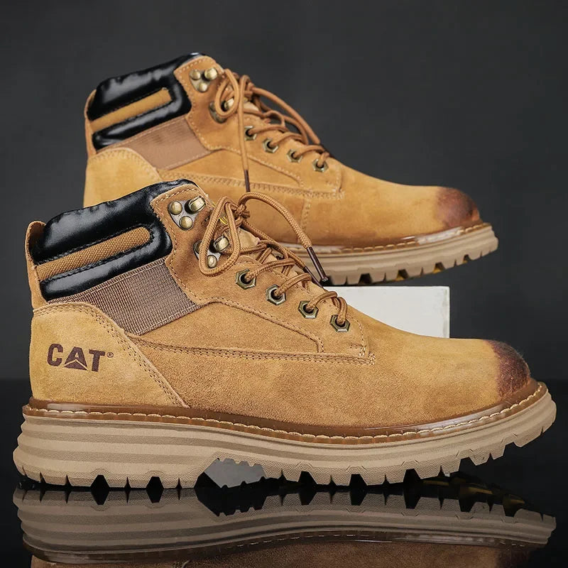 Hot Selling Winter Men Snow Boots High-quality Classic High Top Outdoor Hiking Shoes Anti Slip Thick Soled Practical Work Shoes