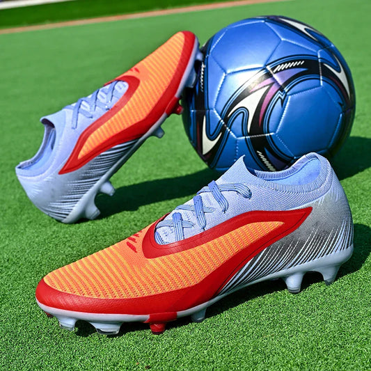 New Football Shoes Professional Low-top Soccer Field Cleats Outdoor Breathable Athletic Spikes Youth Boys Football Shoes Unisex