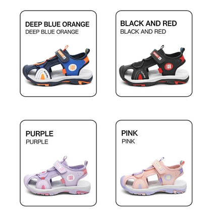 Children's Sandals Boys Girls Breathable Summer Sport for Outdoor Beach Shoes Anti-collision Comfortable Walking Sandalies