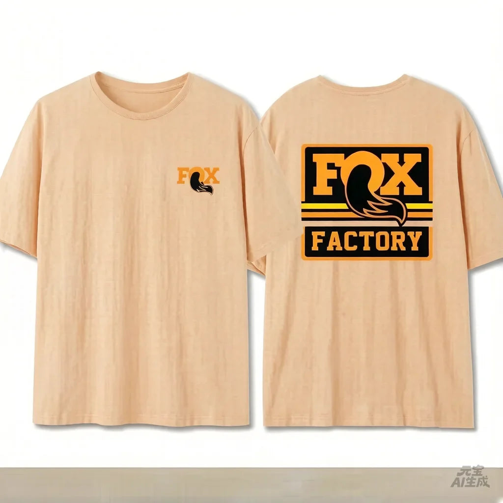 Summer Fox Racing Cross - country Mountain Bike Commemorative T - shirt High Quality Fashion Men Women Short Sleeve Round Neck