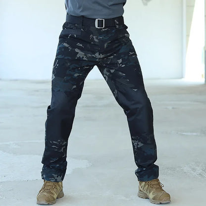 Cargo Pants Outdoor Multi-pocket Tactical Pants Ripstop Waterproof Trousers Male Wear-resistant Training Fishing Workwear Pant