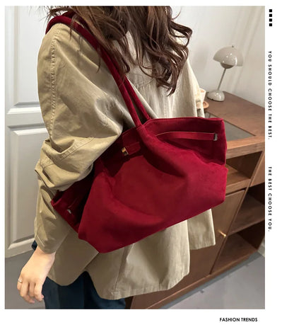 Autumn Women Leisure Shoulder Bag Comfortable and Versatile Texture Crossbody Tote Handle Bag Fashion Luxury Simple Storage Bag