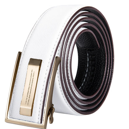 Men's Orange Brown Belt for Jeans New Yellow Green Blue Leather Jeans Belts Fashion Cowboy Genuine Leather Belt Strap