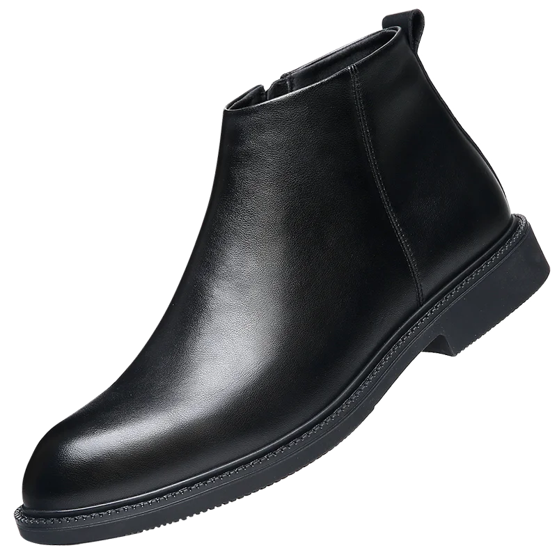 New Business Men's Short Boots Retro fashion minimalist style Outdoor leisure party office genuine leather adult quality shoes