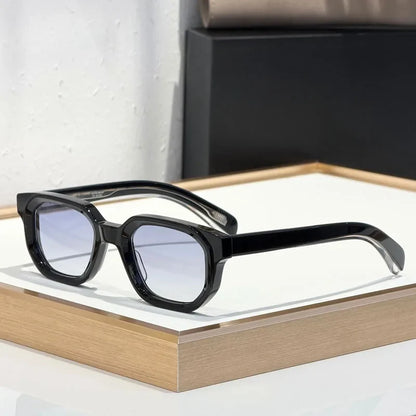 Handmade Thick Acetate Sunglasses Square Japanese Style High Quality Classical Vintage Eyeglasses for Men Women with Case