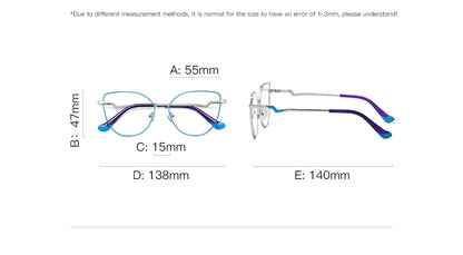 New Myopia Prescription Glasses Hyperopia Reading Glasses Anti Blue Light Computer Glasses Optical Eyeglasses Frame Women